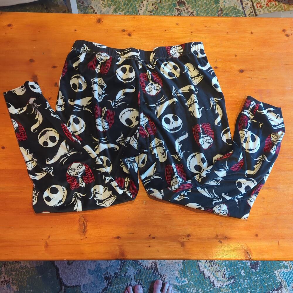 Disney Nightmare Before Christmas Pajama Set L Jack Skellington Gothic